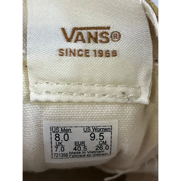 Van Unisex Tan High-top Casual Sneakers Size M8/W9.5 SKU 6217 - Image 7