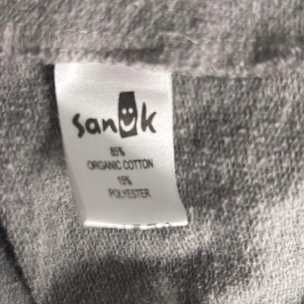 Sanuk Organic Cotton Hoodie Sweatshirt‎ Gray Small - Image 9