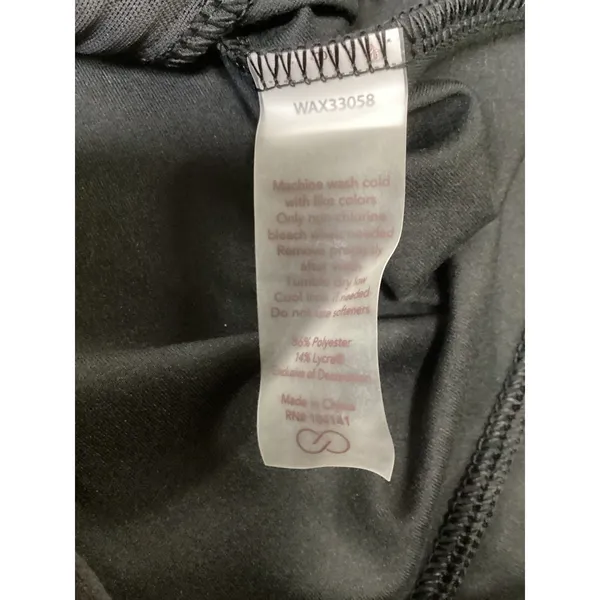 CALIA Lustralux Jacket Womens XXS Pure Black Full Zip Activewear WAX33058 NWT - Image 3