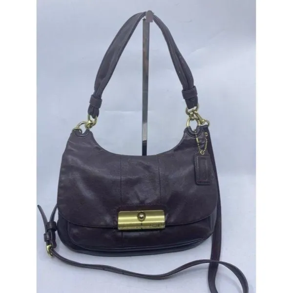 coach vintage rare brown leather cross body bag - Image 2