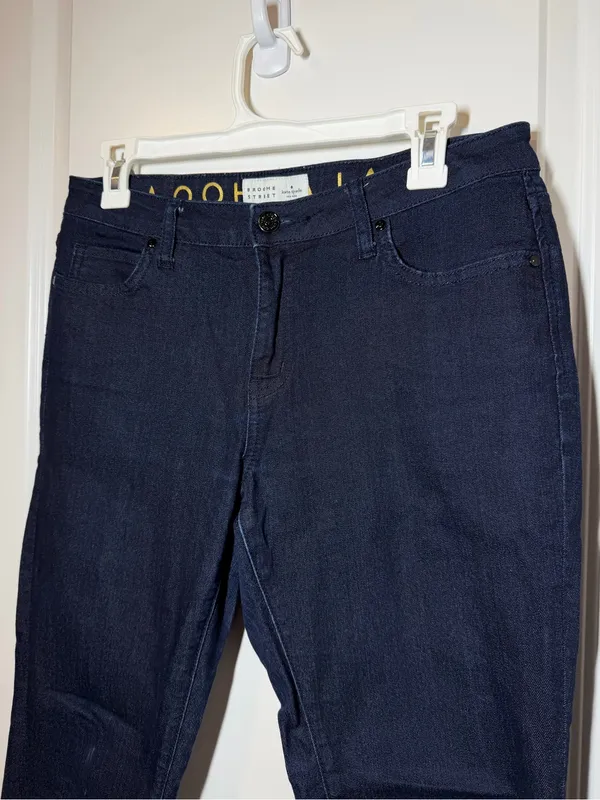 Kate Spade Broome Street Dark Wash Straight Leg Crop Jeans - Image 2