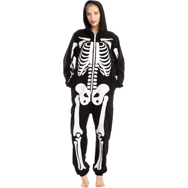 Spooktacular Creations Halloween Skeleton Costume Unisex Jumpsuit Union Suit LG - Image 7