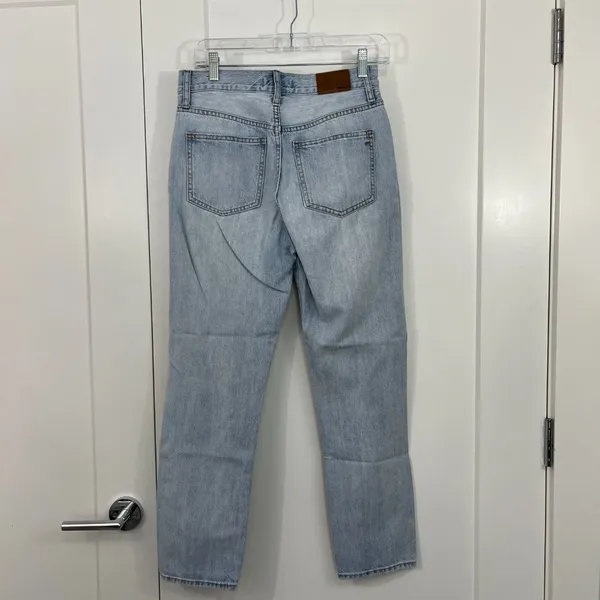 Madewell Size 26 Light Blue Perfect Vintage Jeans Straight Tapered 90s Mom Jeans - Image 2