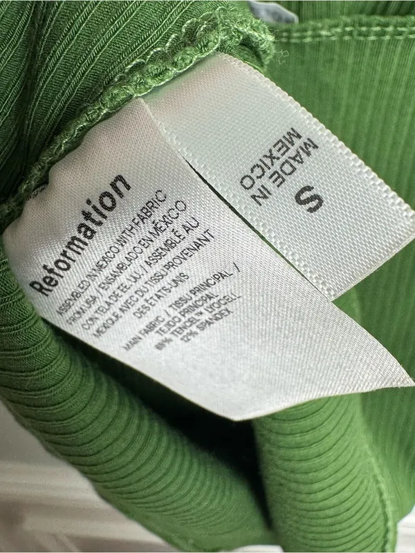 Reformation Canyon Knit Tank Top in green Small - Image 5