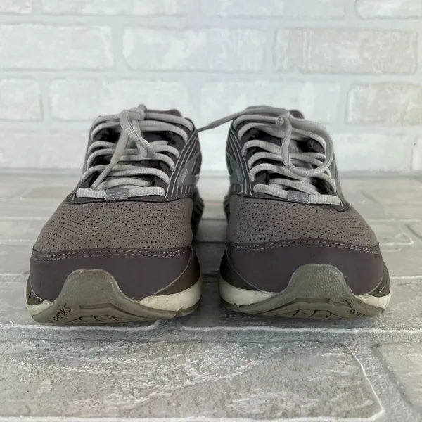 Brooks Addiction Walker Suede‎ Sneaker Shoes Womens 8 Shark Alloy Oyster Lace Up - Image 8