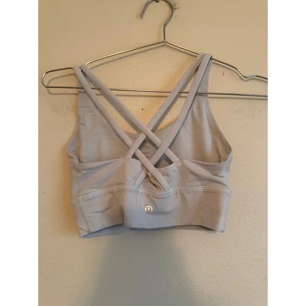 Lululemon Sports Bra Womens 4 Lavender Free to Be Serene Long Line Strappy Yoga - Image 2