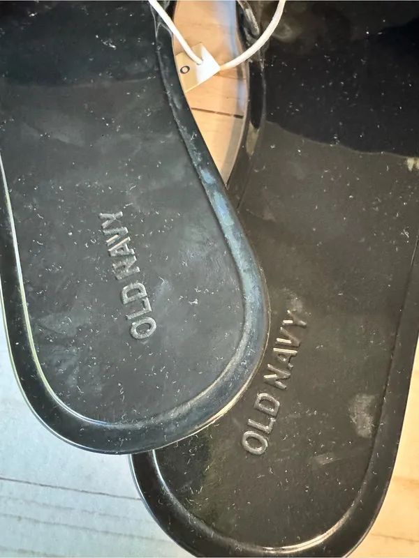 Old Navy Black Braided Slide Mules - Image 4