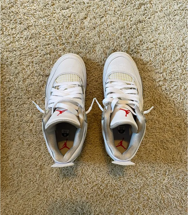 Nike Air Jordan 4 Retro GS White Oreo - Image 4
