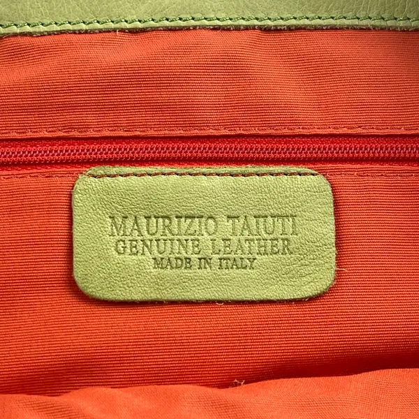 Maurizio Taiuti Green Leather Hobo‎ Bag Made in Italy Chartreuse Large Shoulder - Image 3