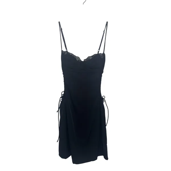 Princess Polly Hazel Cut Out Corset Black Mini Dress 4 Clubbing Y2K Going Out - Image 2