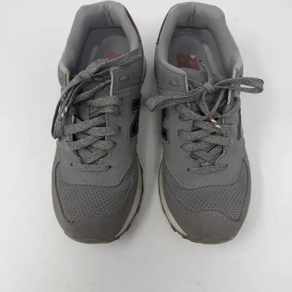 New Balance 574 Sneaker Grey Copper Metallic Women Size 7.5 - Image 2