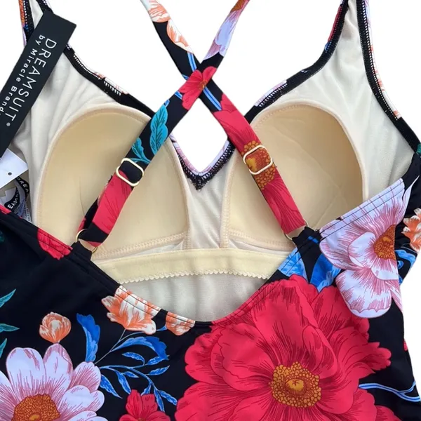 MiracleSuit NWT Dreamsuit by Miracle Brands One Piece Swim Suit Floral Size 12 - Image 7