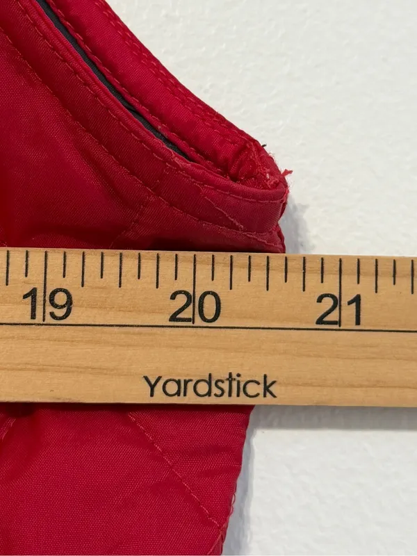 Barbour Women’s Quilted Vest Size 10 Red Fall winter - Image 8