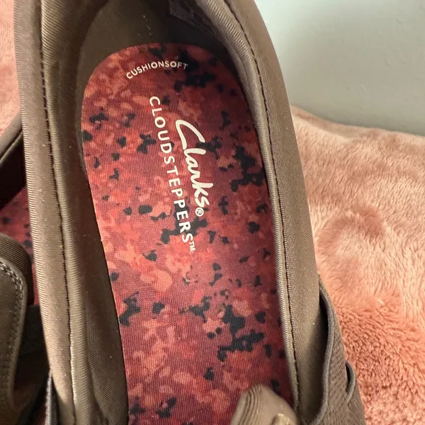 Clarks Women’s Chocolate Brown Slip-On‎ Loafers - Image 2