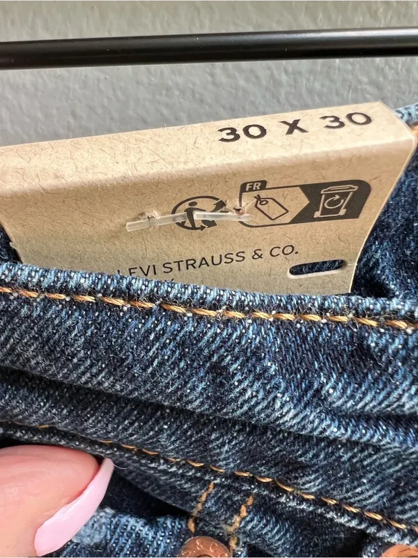 Levi's 501 Original NWT High Rise Straight Leg Jeans Dark Wash Women's Size 30 - Image 4