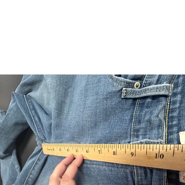 Levis 505 Straight Leg Jeans Womens 10 Blue Medium Wash Mid Rise Denim - Image 7