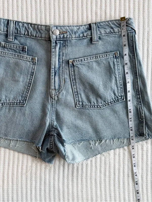 Free People Bettie Sailor Shorts in Light Wash by We The Free Size 30 NWT - Image 8