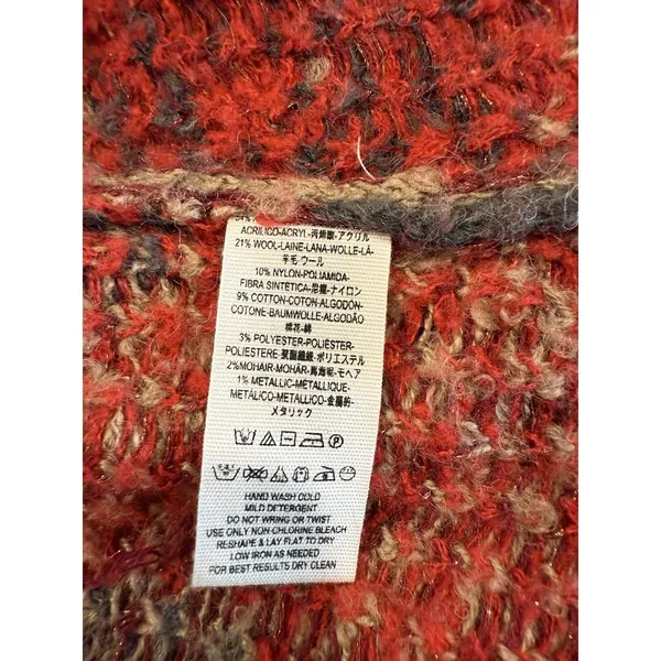 Free People Winters Day Bliss Boucle Blanket Sweater Cardigan Women S Oversized - Image 6