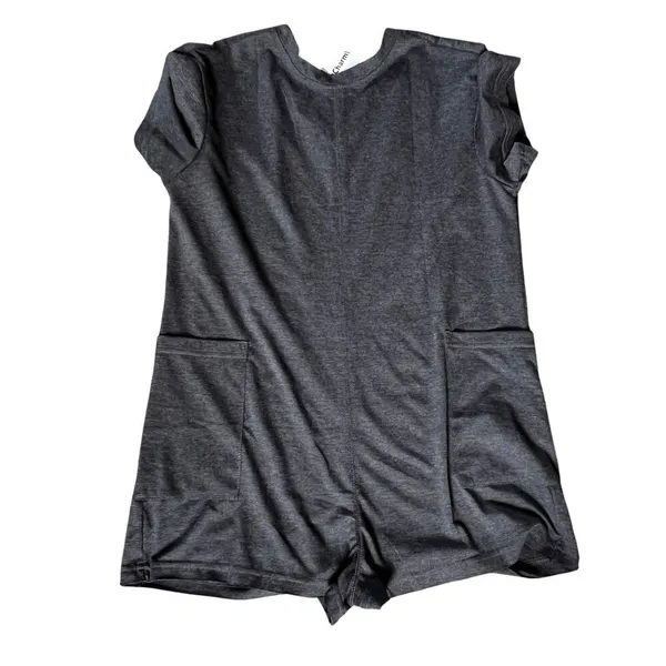 Romper by CharmWM. Gray with Side Pockets. No Size on Product. Measurements inc - Image 2