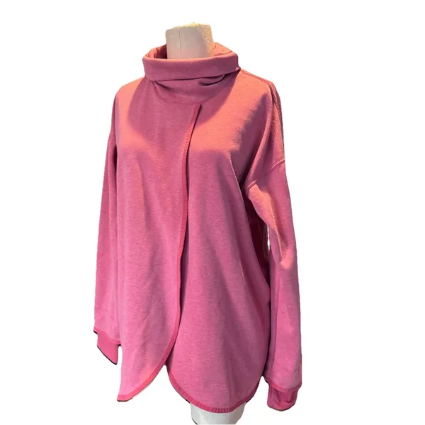 Womens Nike Maternity Reversible Pullover Loose Dri-Fit Archaeo Pink Size Med - Image 2