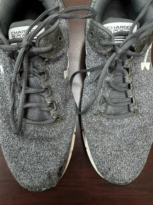 Under Armour Mens Grey Charged Rogue Tennis Shoes Size 11 - Image 2