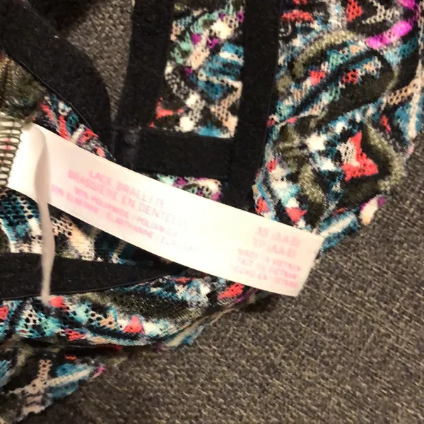 Victoria's Secret PINK Tropical Lace Push Up Bralette XS - Image 6