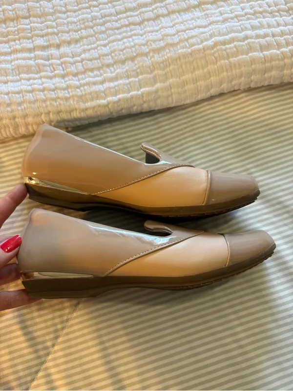 Ortho+rest Taupe Loafers Slip-On Flats Size 6 - Image 2