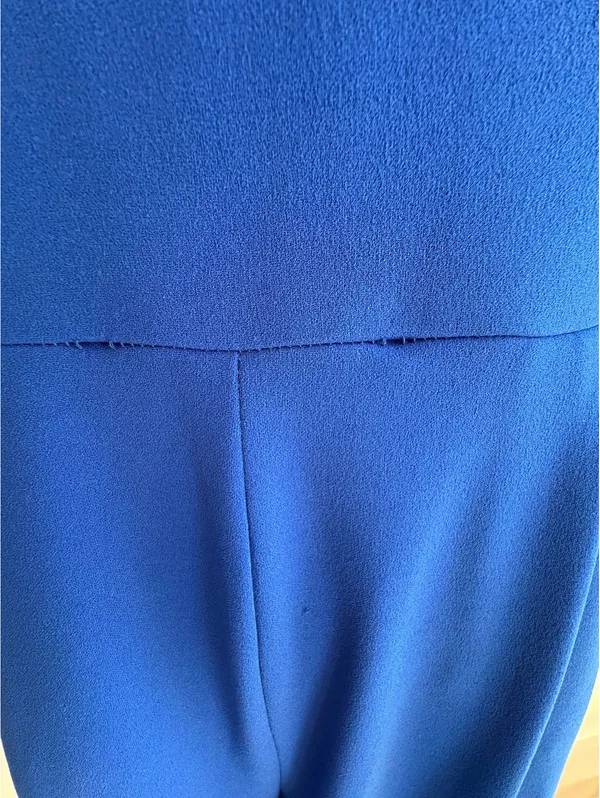 Calvin Klein Women's Size 8 Royal Blue Jumpsuit with Elbow-Length Sleeves - Image 7