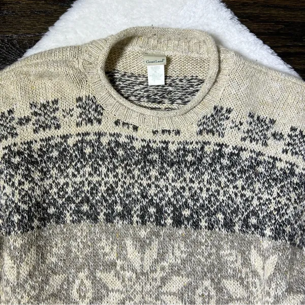 The Great Great Land Vintage Fair Isle Knit Sweater - Image 2