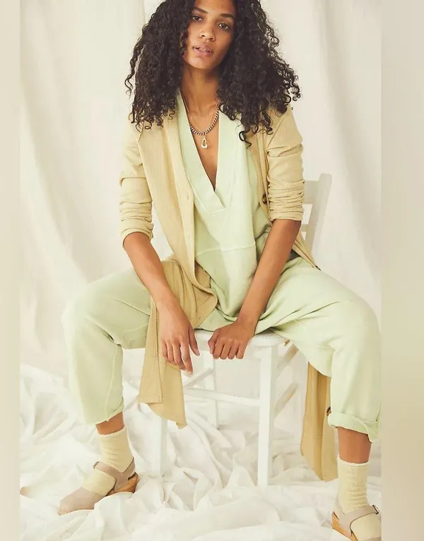 Free People Movement Whats Up Onesie in Frozen Lime green M - Image 4