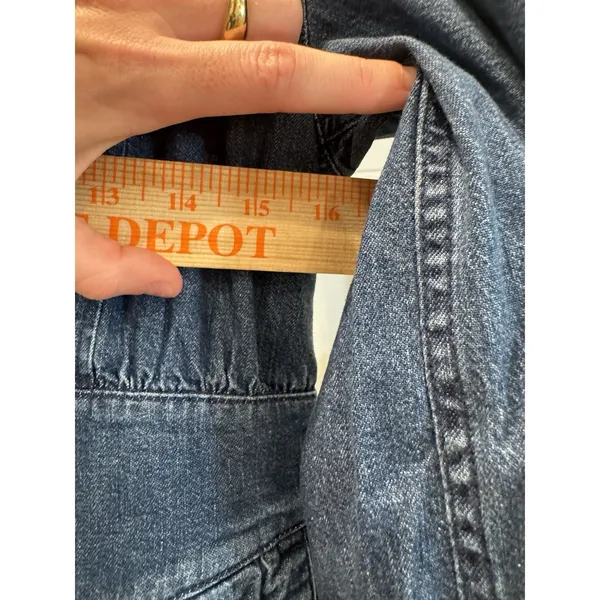 NEW $128‎ MSRP Madewell Straight Leg Denim Jumpsuit Utility Artsy Coveralls Sz 2 - Image 12