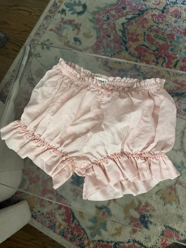 My Mum Made It Sheer Bloomers Ruffled Hem Shorts - Image 3