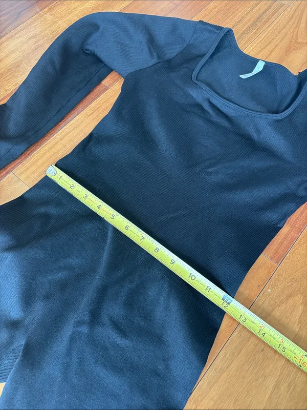 Black ribbed bodysuit Size L - Image 7