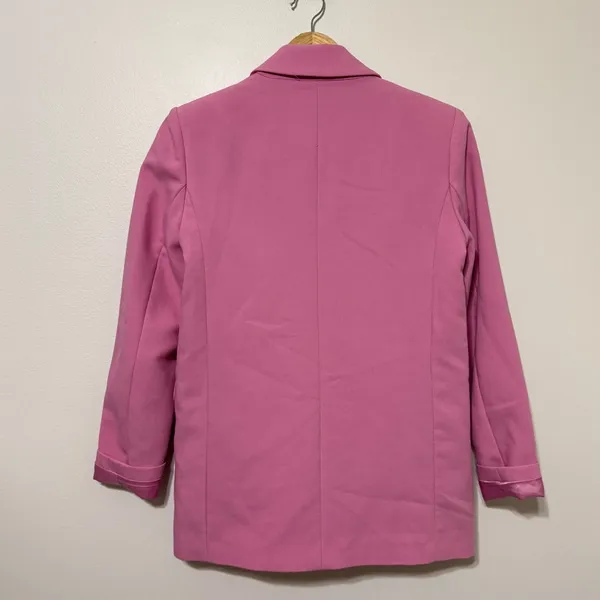 Abercrombie & Fitch Bubblegum Pink Suit Blazer Size XS - Image 5