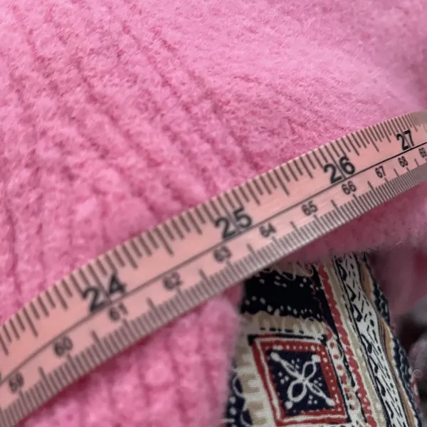 American Eagle Oversized Barbie Pink Super Soft Cardigan Sz S Fits L - Image 8