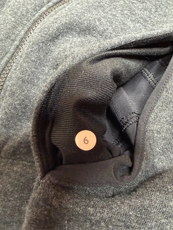 Lululemon &Go Take Off Fleece Jacket Heathered Black Gray 6 W4I61S Activewear - Image 9