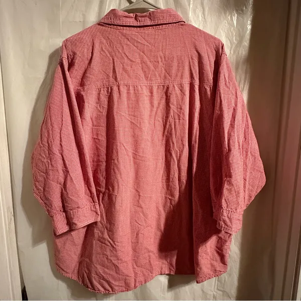 Vintage Looney Tunes Red And White Gingham‎ Tweety Button Up Womens Sz 22/24 - Image 3