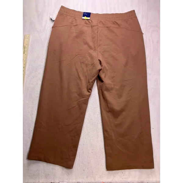 Old‎ Navy Dynamic Fleece Pants Womens 3X Brown High Rise Zip Pockets Athletic - Image 10