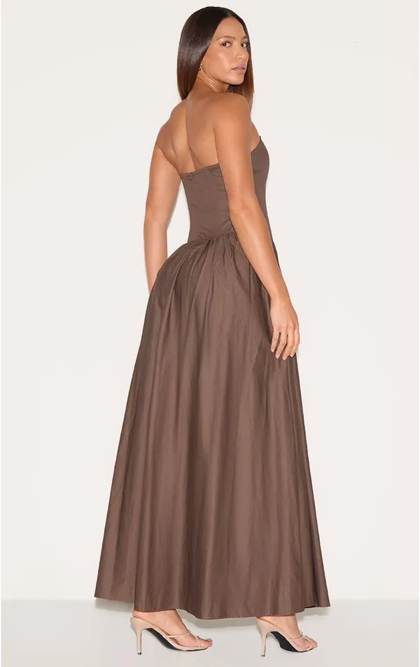 Pretty Little Thing Brown Floor length Dress - Image 2