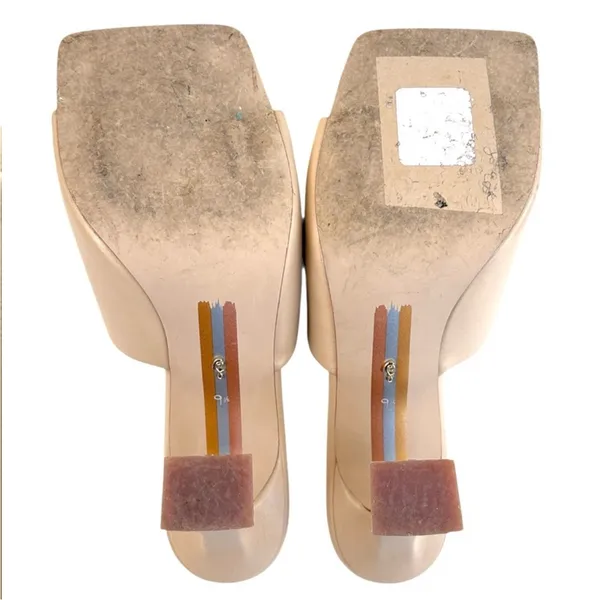 EUC Sam Edelman Leather Carmen Square Toe Flared Heel Sandals Size 9.5 - Image 9