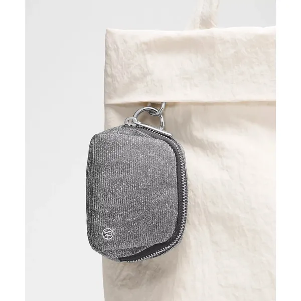 Lululemon Glitter Everywhere Nano Belt Bag Gray Silver Metallic NEW - Image 3