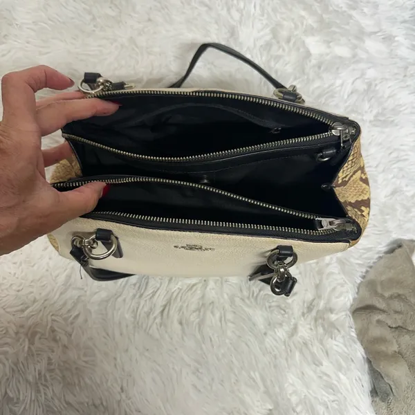 Coach Christie Snake embossed leather satchel - Image 11