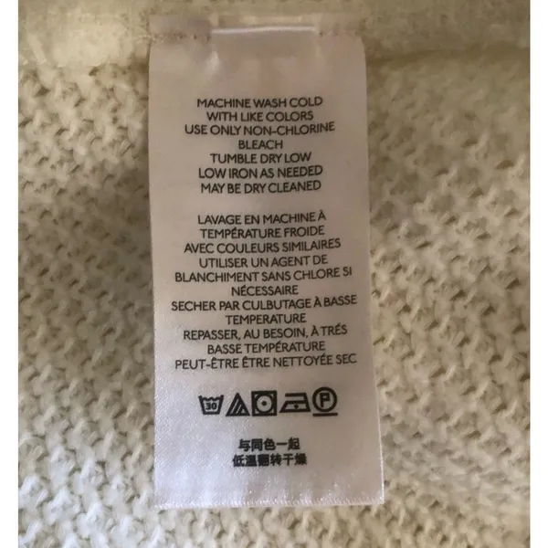 We The Free She’s A Keeper Sweater Ivory Ribbed Funnel Neck Women’s XS NWT - Image 11