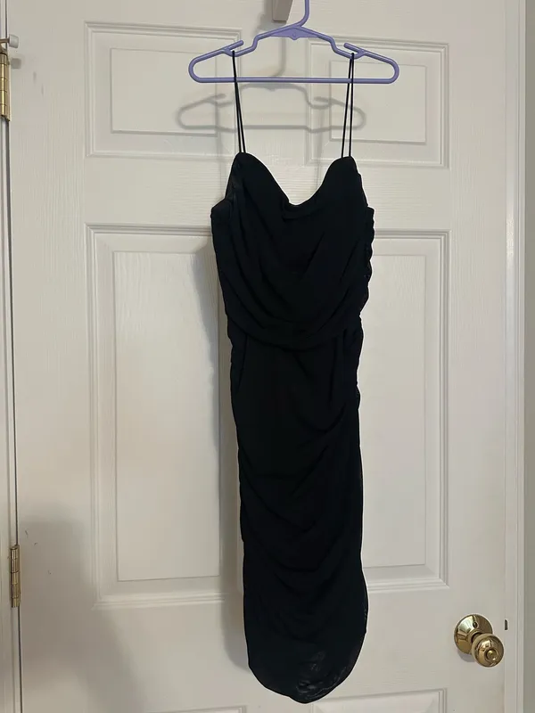 Hello Molly Black Mini Dress - Image 3