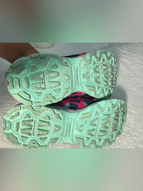 ASICS Gel-Venture 8 Trail Running Shoes Running Sneaker Blue Pink Grey Women's - Image 7