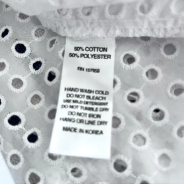 Senlis Lila White Eyelet & Lace Midi Skirt NWOT - Image 10