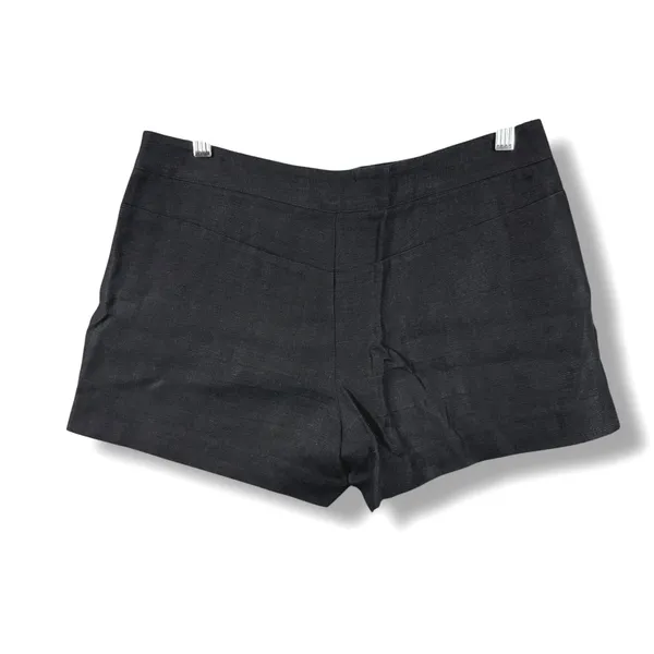 Joie Black Caviar Linen Catia Shorts Zip Fly Side Pocket Womens Size 4 - Image 5