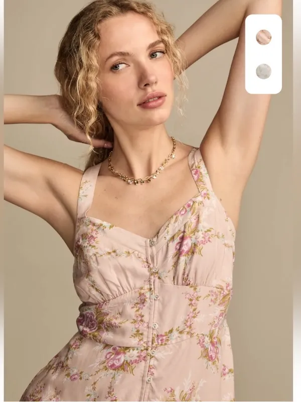 Lucky Brand GORGEOUS Floral Maxi Slip Dress NEW XXL - Image 2