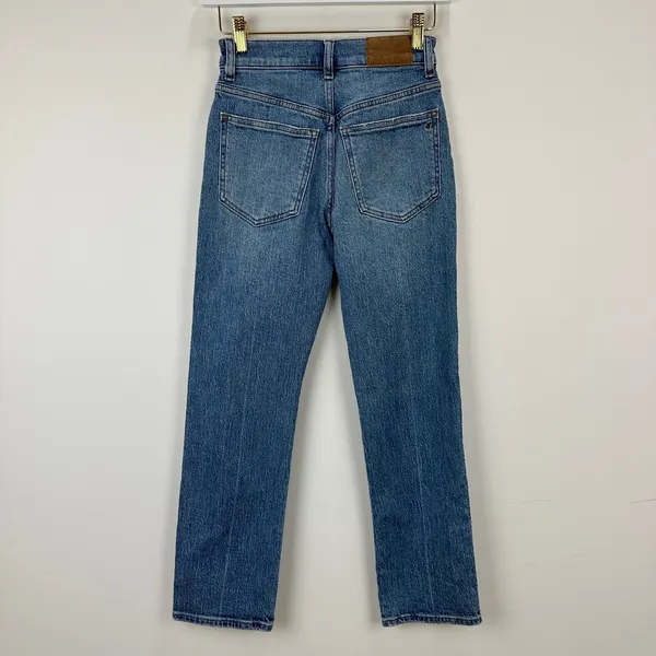 NEW Madewell The Petite 90s Straight Jean Rondell Wash Crease Relaxed US 23 P - Image 9