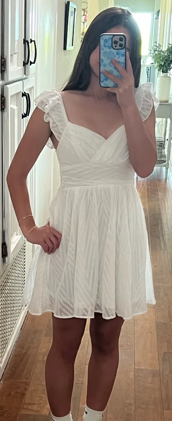 Shein White Sundress Flowy - Image 7